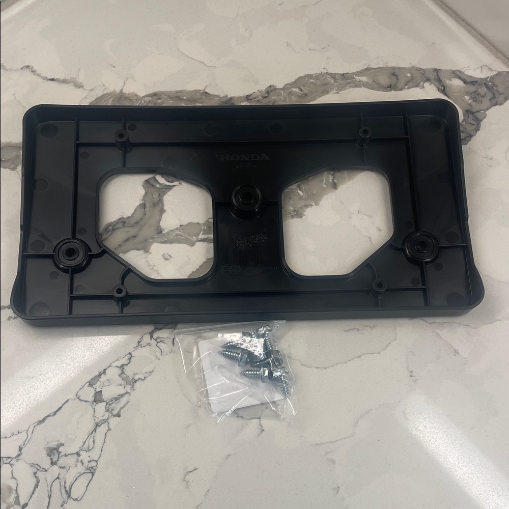 Honda Black License Plate Frame